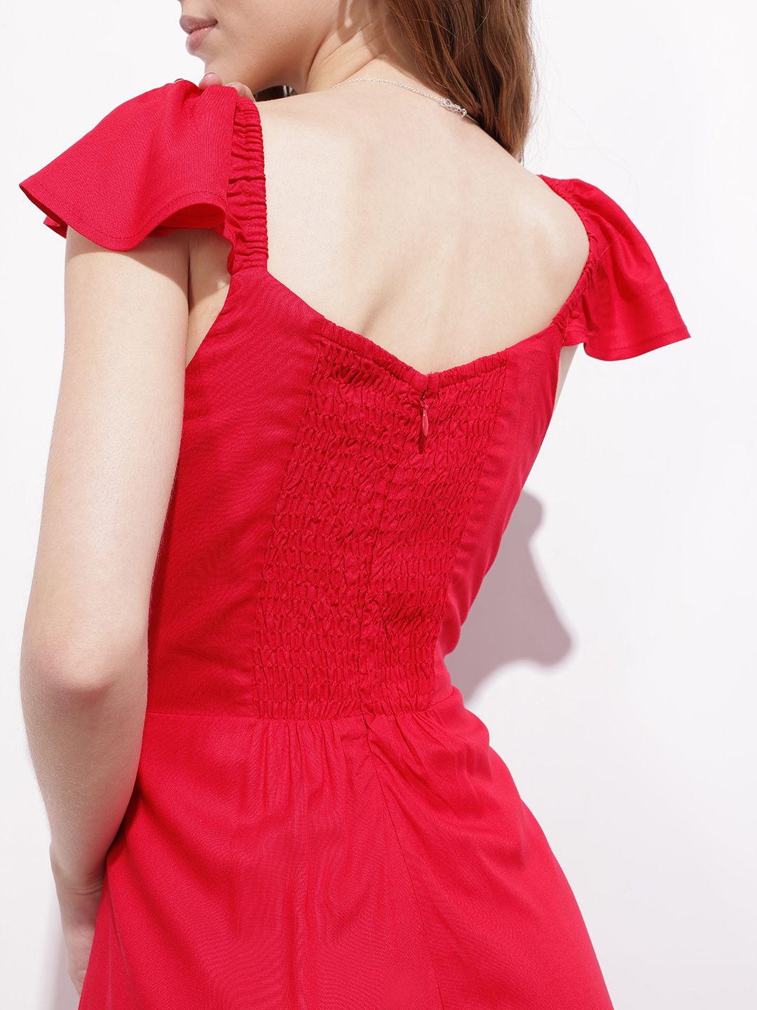 DressBerry CottageCore Classic Slit A-Line Midi Dress