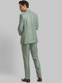 Raymond Men Woven-Designed Single-Breasted Bandhgala Blazer Two-Piece Suit