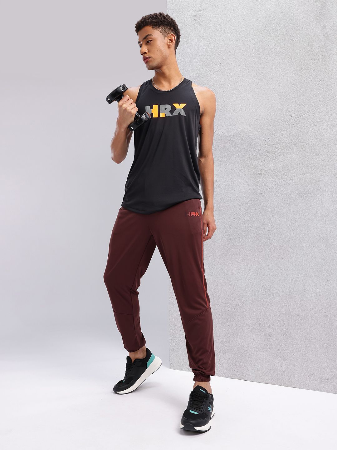 HRX by Hrithik Roshan Men Mid-Rise Rapid-Dry Training Joggers