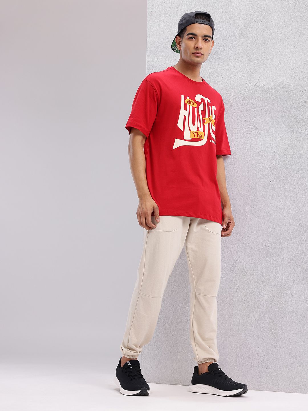 HRX by Hrithik Roshan Typography Printed T-shirt