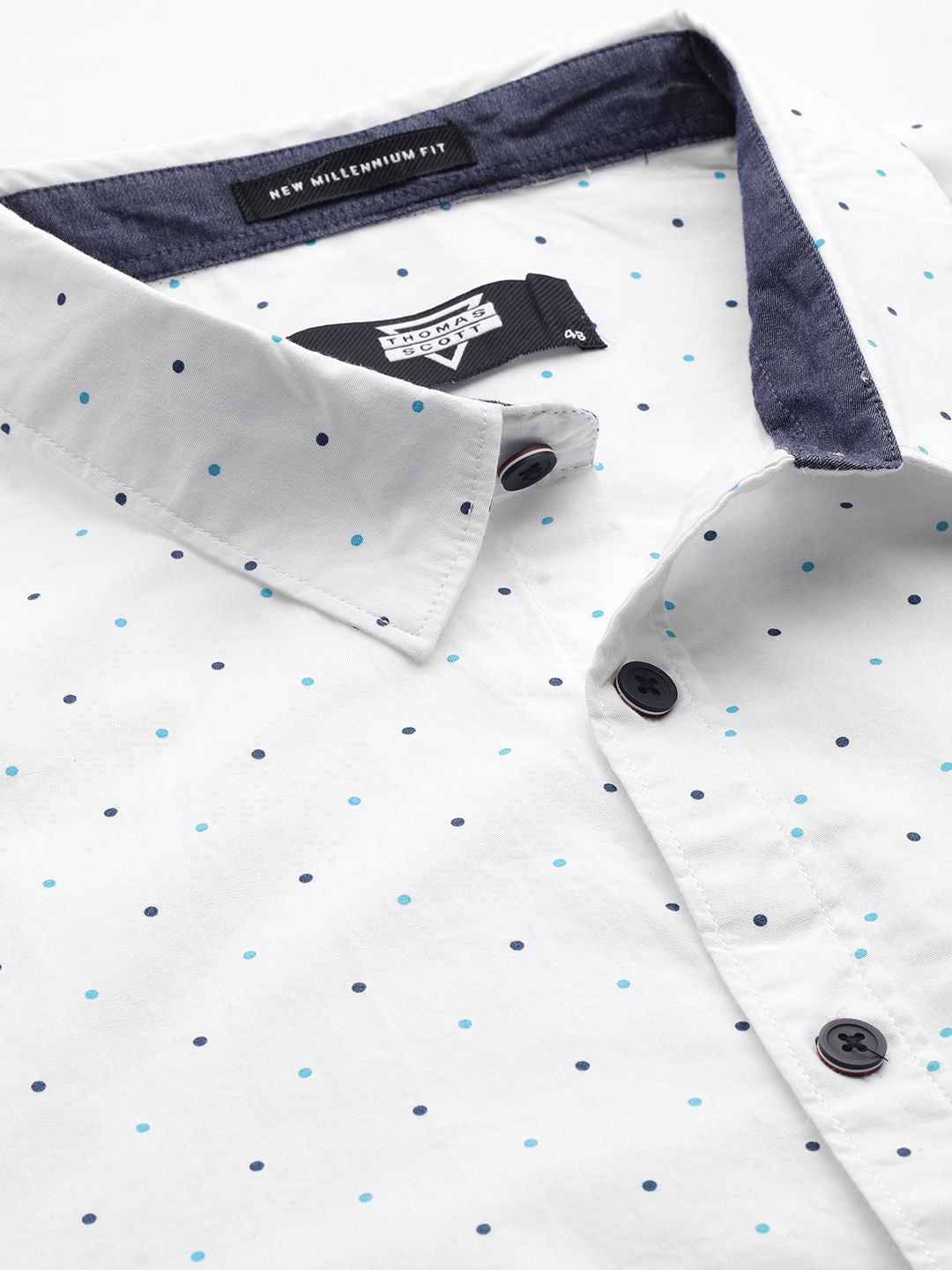 Thomas Scott Plus Size Premium Printed Pure Cotton Casual Shirt
