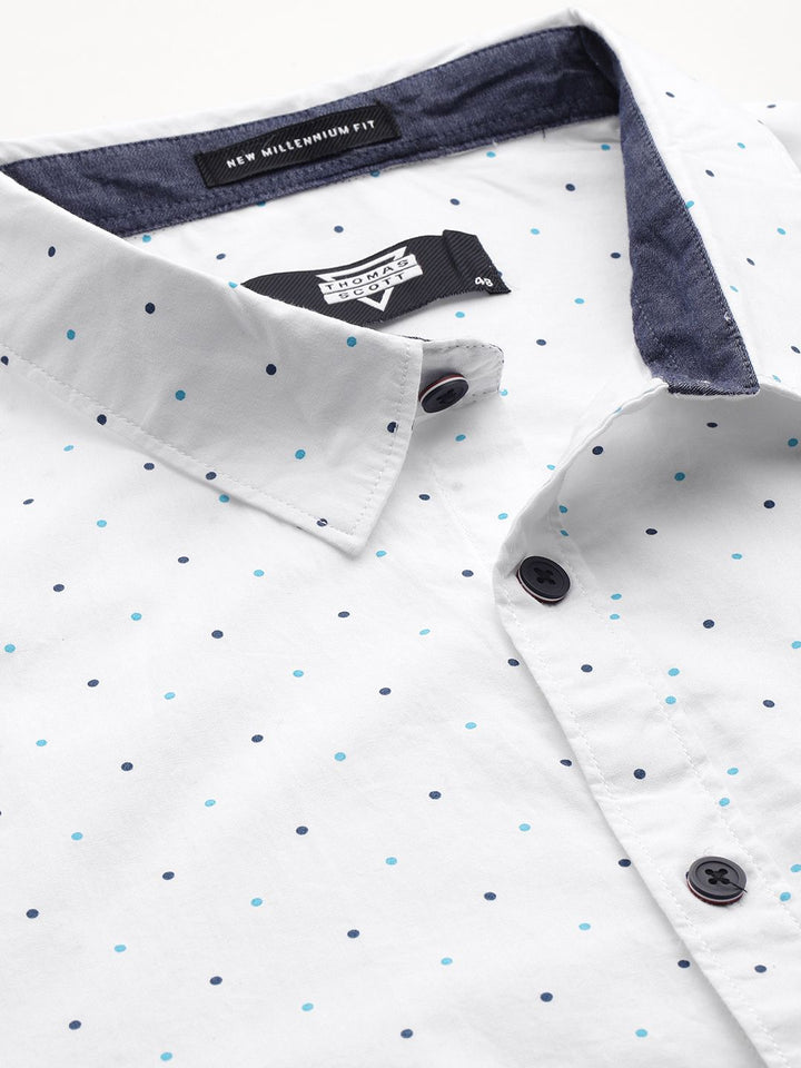 Thomas Scott Plus Size Premium Printed Pure Cotton Casual Shirt