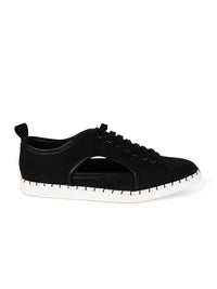 MONKSTORY Lelaki Bertali Sneakers PU Potongan