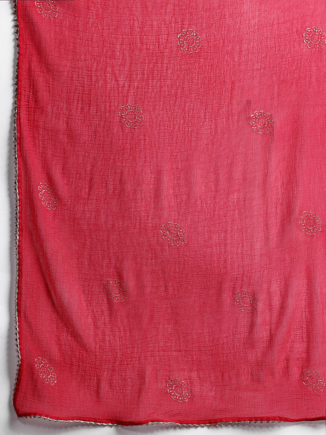 Anouk Ethnic Motifs Print A-Line Kurta with Trousers & Dupatta