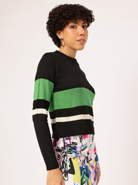 DressBerry Acrylic Striped Pullover