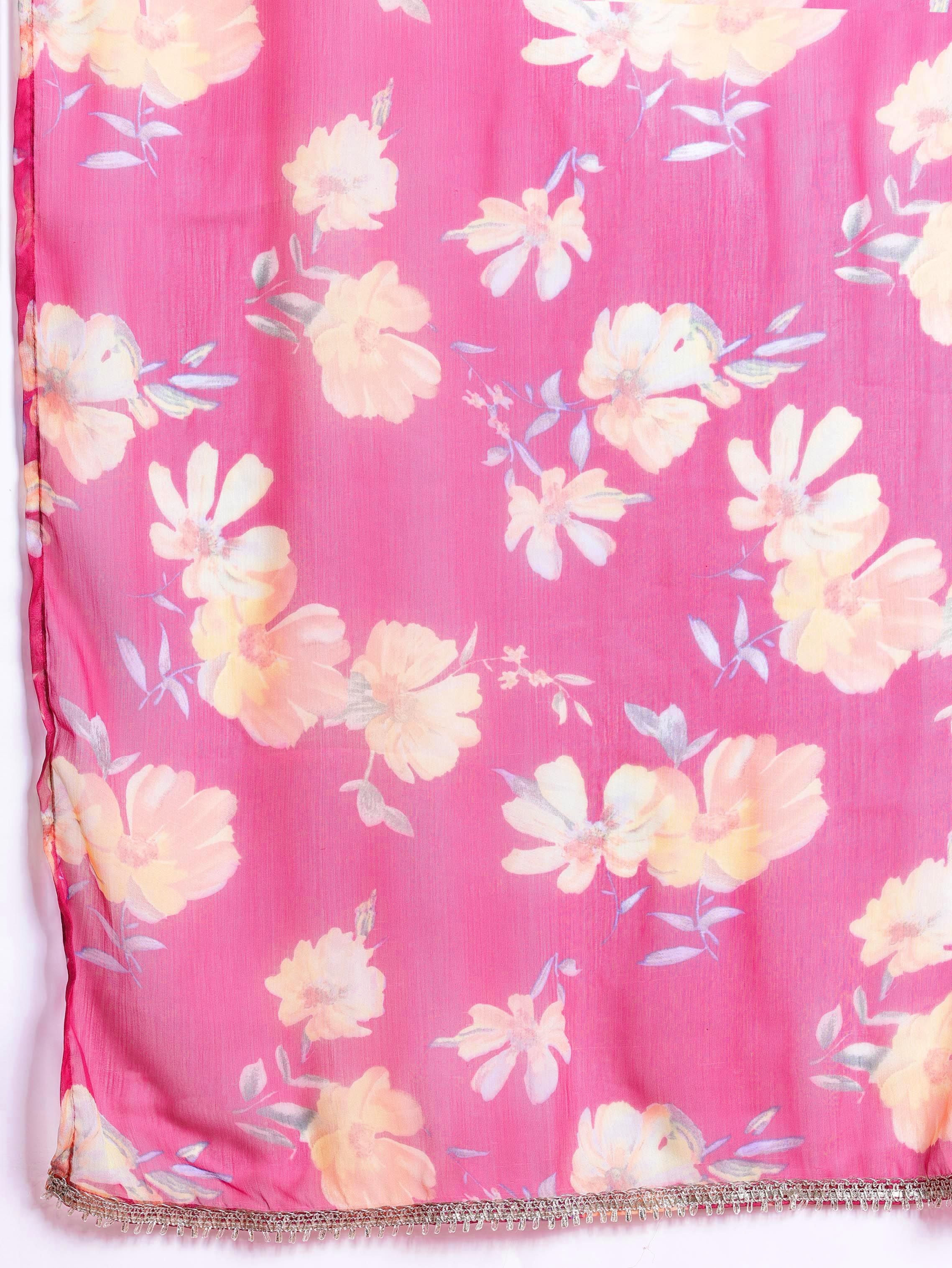 Anouk Regular Gotta Patti Kurta with Trousers & With Dupatta