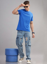 ADRO Men Printed Pockets T-shirt