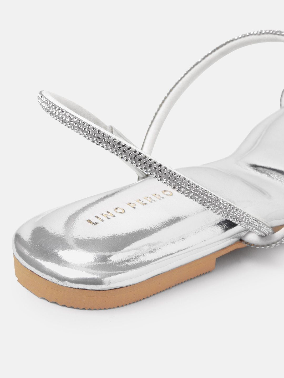 Lino Perros Women Embellished Open Toe Flats