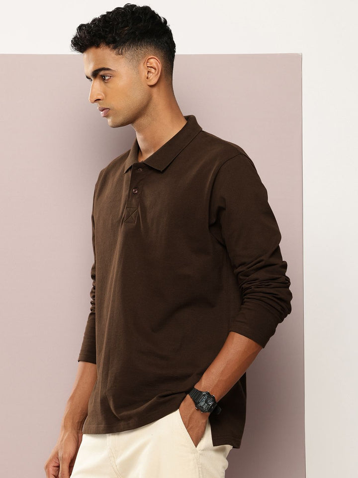DILLINGER Men Polo Collar Oversized T-shirt