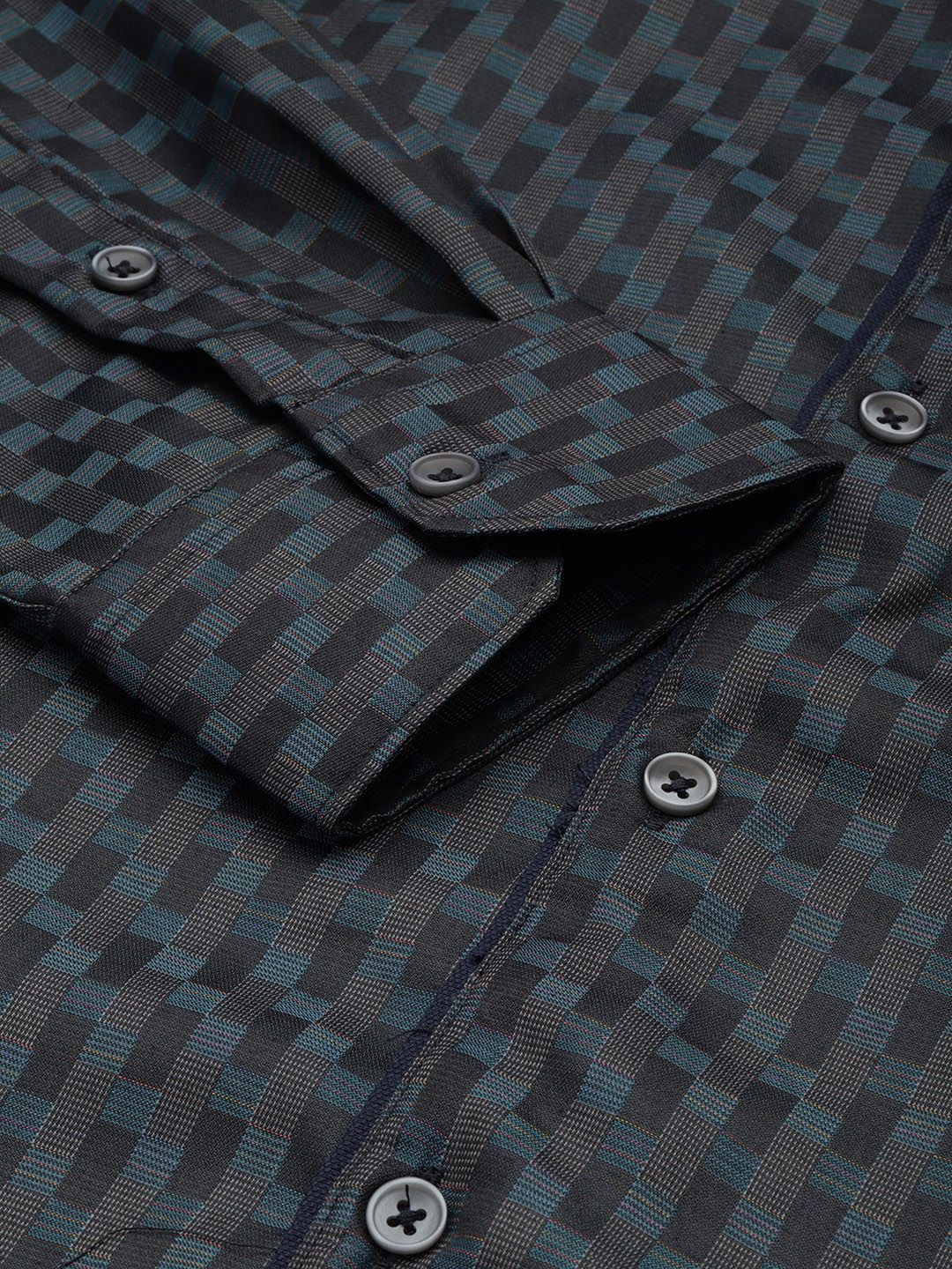 The Indian Garage Co. X Luxe Slim Fit Checked Formal Shirt
