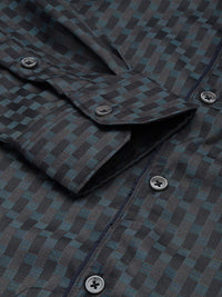 The Indian Garage Co. X Luxe Slim Fit Checked Formal Shirt