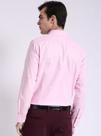The Indian Garage Co. X Luxe Spread Collar Slim Fit Textured Formal Shirt
