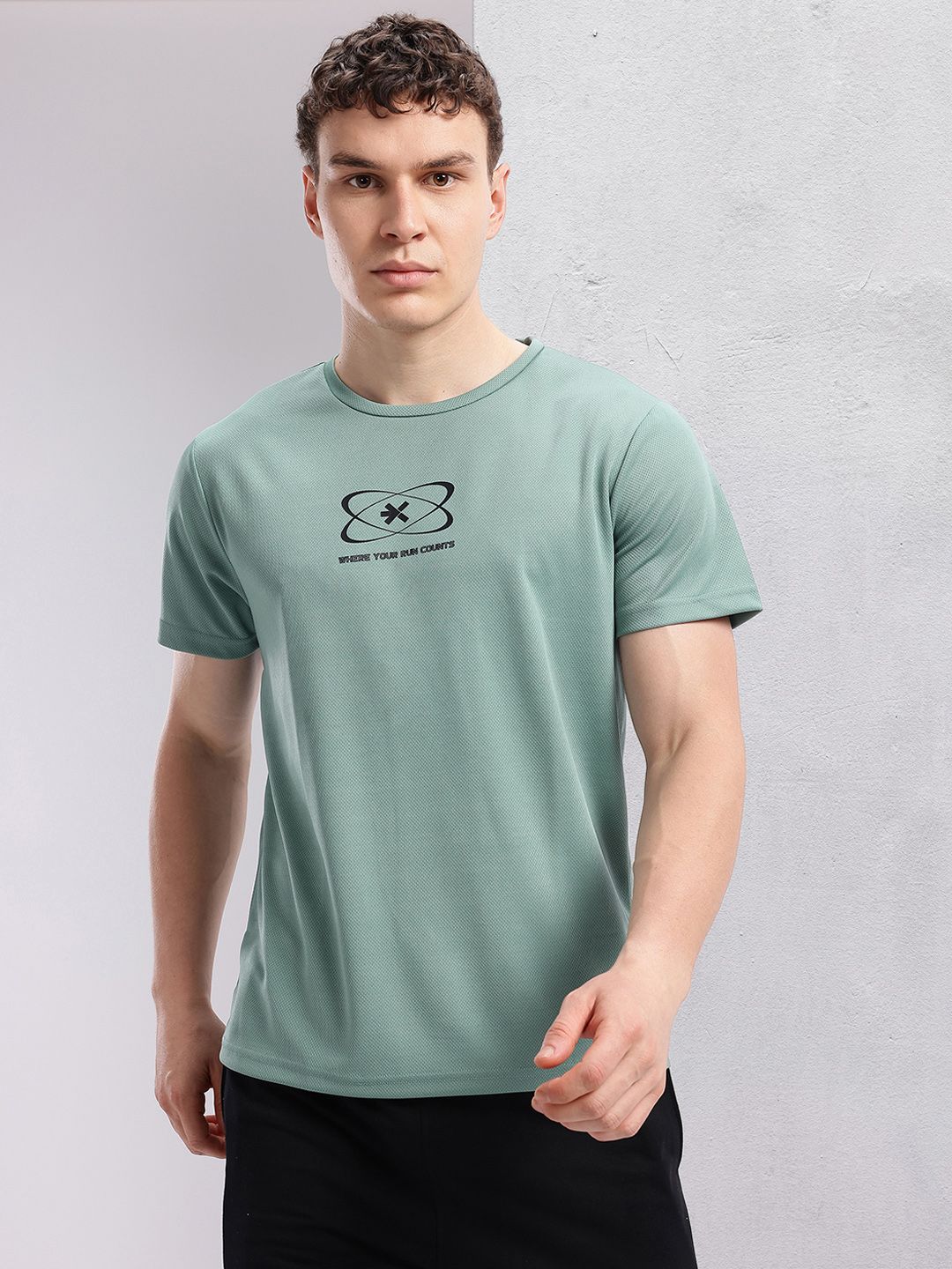HRX by Hrithik Roshan Men Typography Printed Rapid-Dry Running T-shirt
