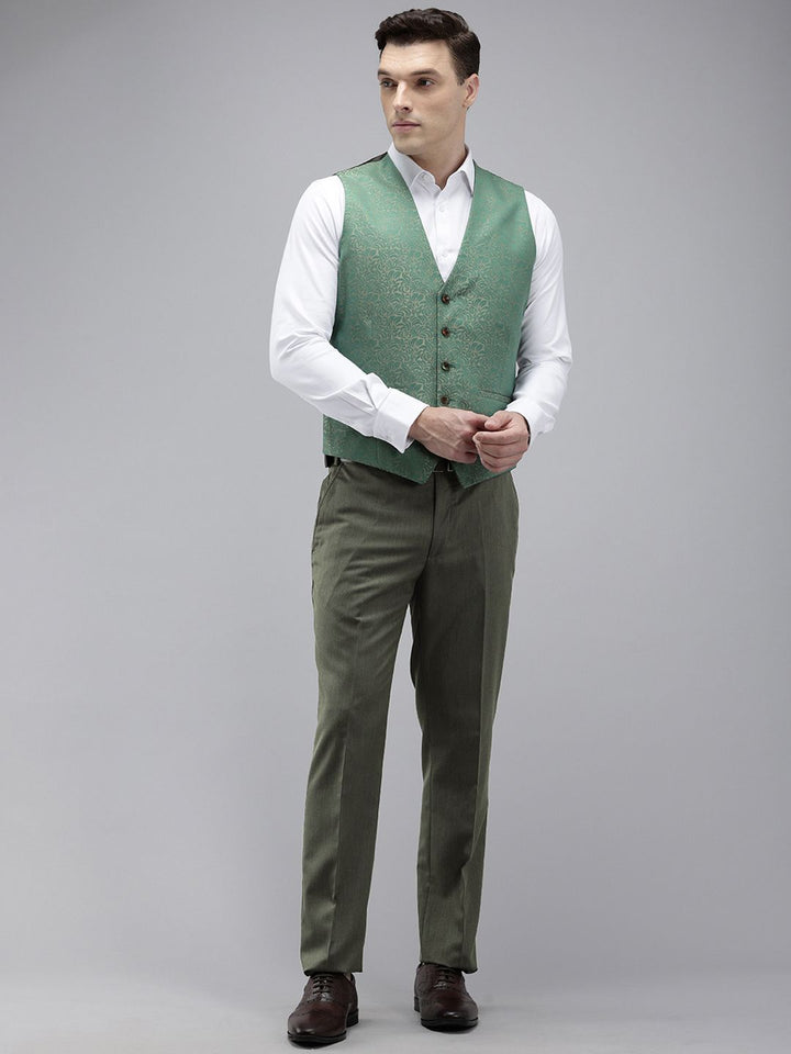 Park Avenue Super Slim Fit Notched Lapel Collar 3 Piece Party Suit