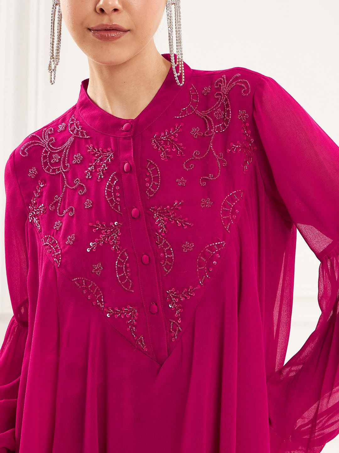 Antheaa Embellished Georgette Co-Ords Set