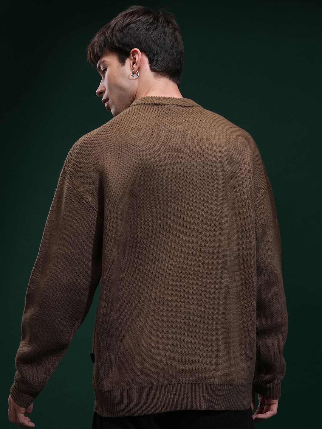 HIGHLANDER Men Embellished Round Neck Sweater