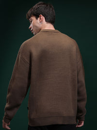 HIGHLANDER Men Embellished Round Neck Sweater