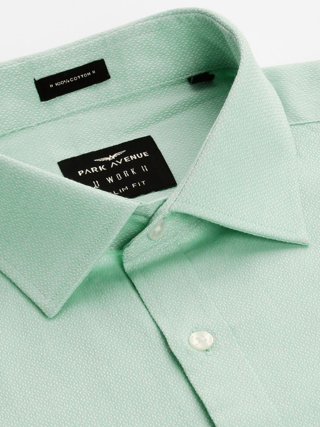 Park Avenue Self Design Slim Fit Pure Cotton Formal Shirt