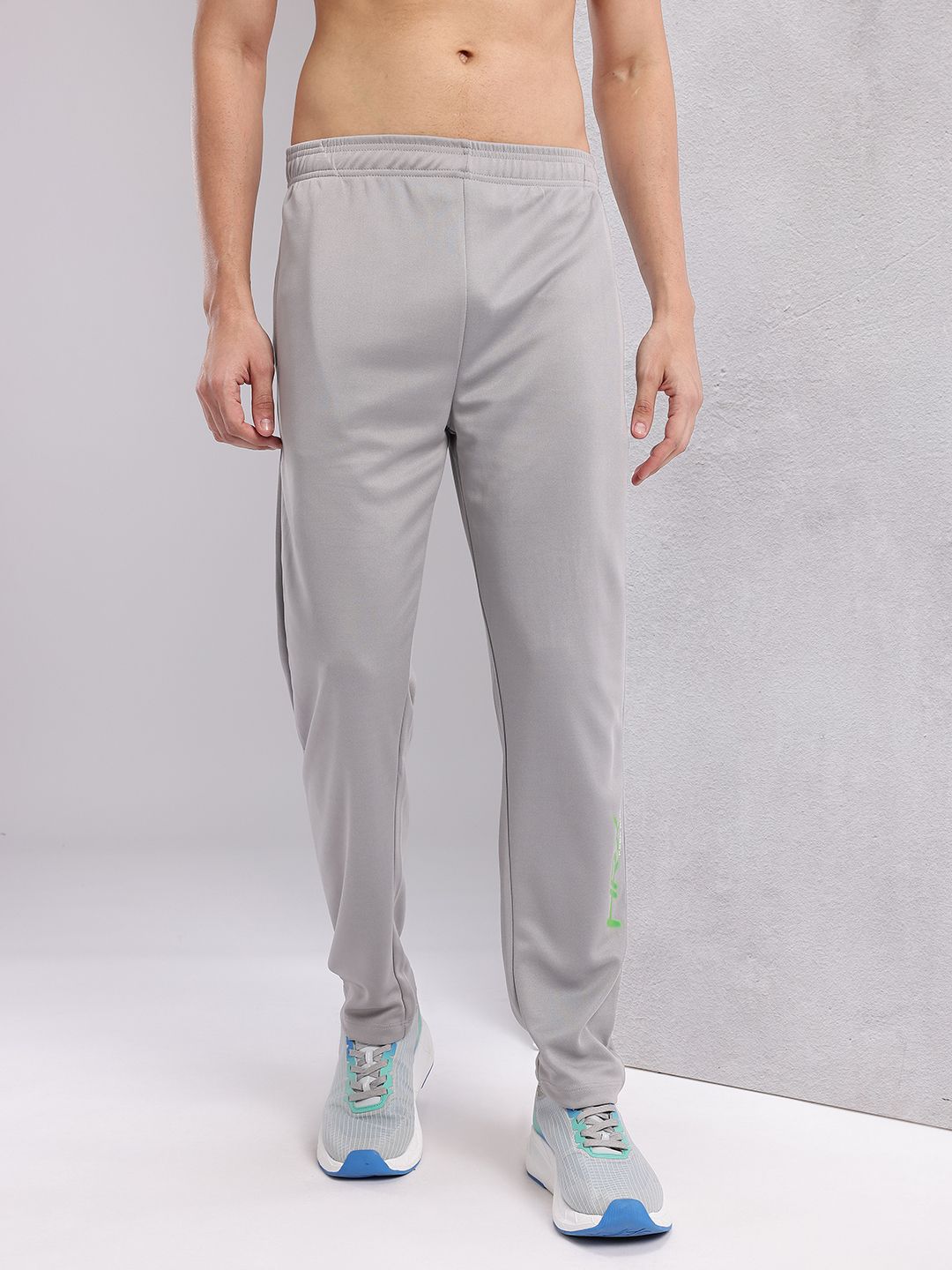 HRX by Hrithik Roshan Men Brand Logo Printed Mid-Rise Rapid-Dry Running Track Pants