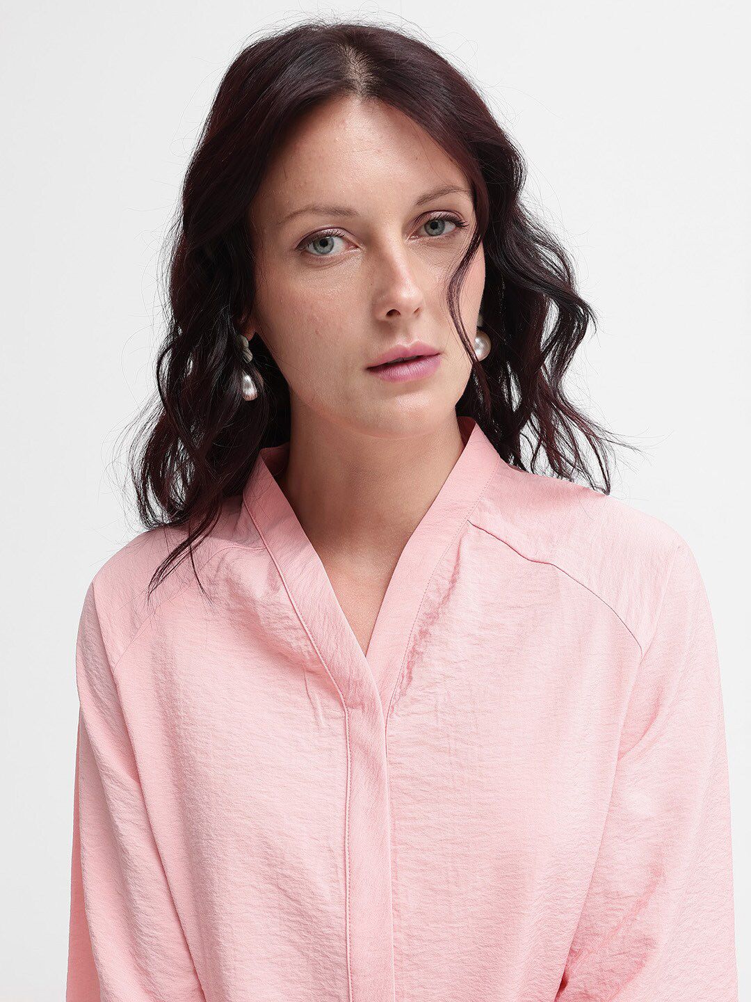 RAREISM Flared Sleeve Cotton Top
