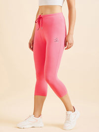 Sweet Dreams Women Pink Mid-Rise Cotton Capris