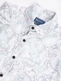Bene Kleed Ethnic Motifs Printed Spread Collar Cotton Casual Shirt
