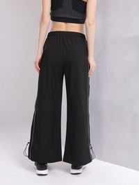HRX by Hrithik Roshan Women Contrast Piping Rapid-Dry Flared Training Track Pants