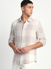THE BEAR HOUSE Men Slim Fit Checked Casual Shirt