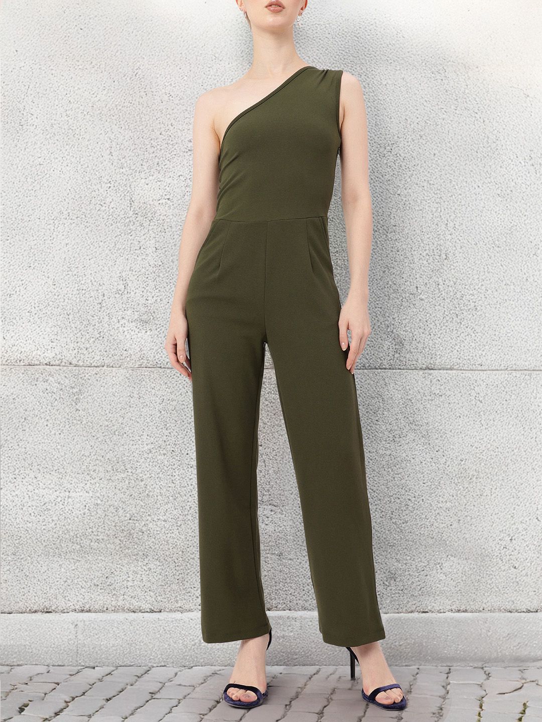 DressBerry Peek-A-Chic Asymmetry Basic Jumpsuit