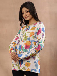 W Floral Printed Top
