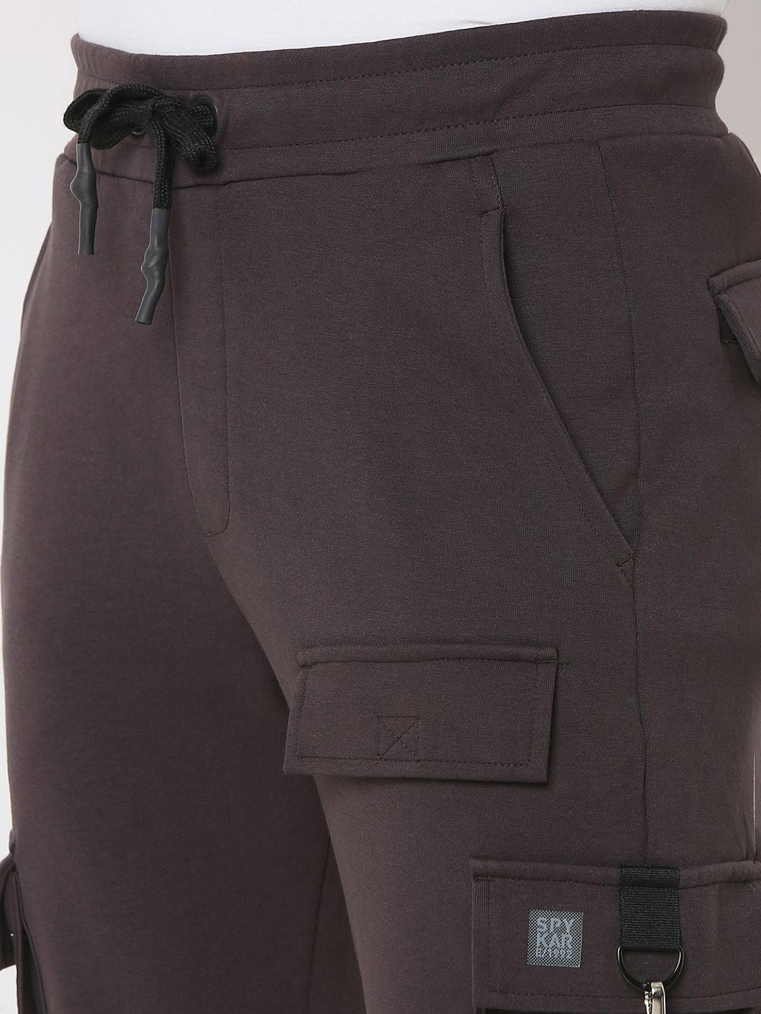 Spykar Men Straight Fit Mid-Rise Casual Track Pant