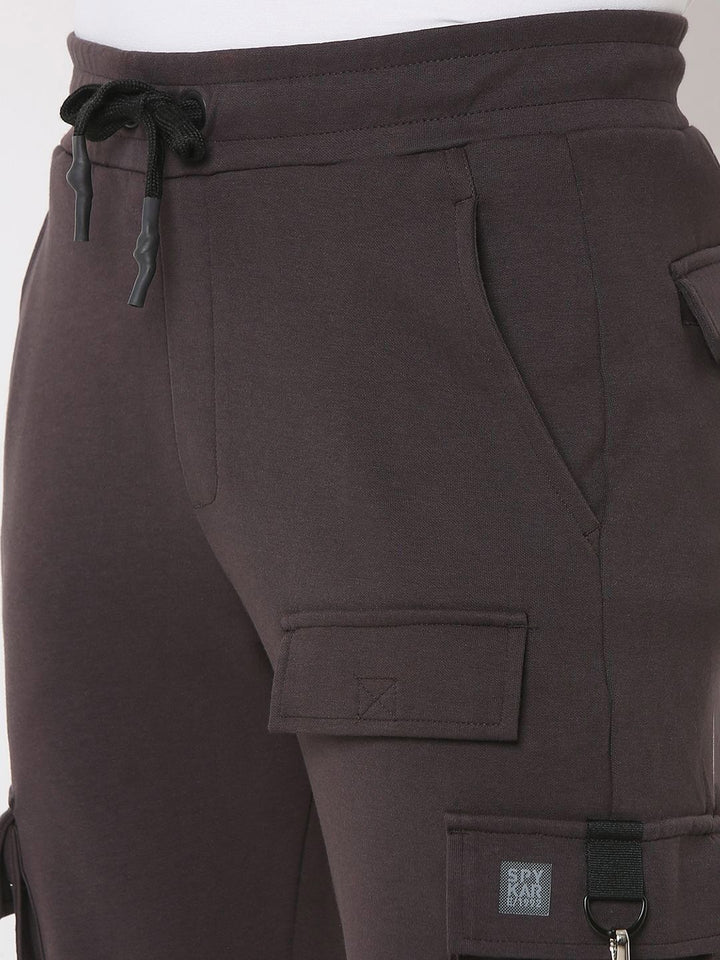 Spykar Men Straight Fit Mid-Rise Casual Track Pant