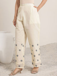 Libas Women Floral Embroidered Regular Kurta with Trousers & With Dupatta