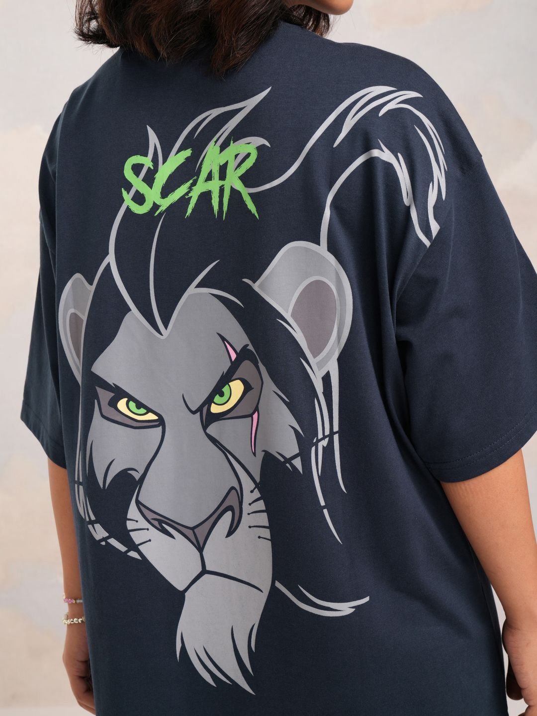 Tokyo Talkies Women Lion King Printed Oversized Tshirt