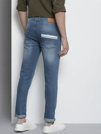 The Indian Garage Co Men Blue Jean Light Fade Stretchable Jeans
