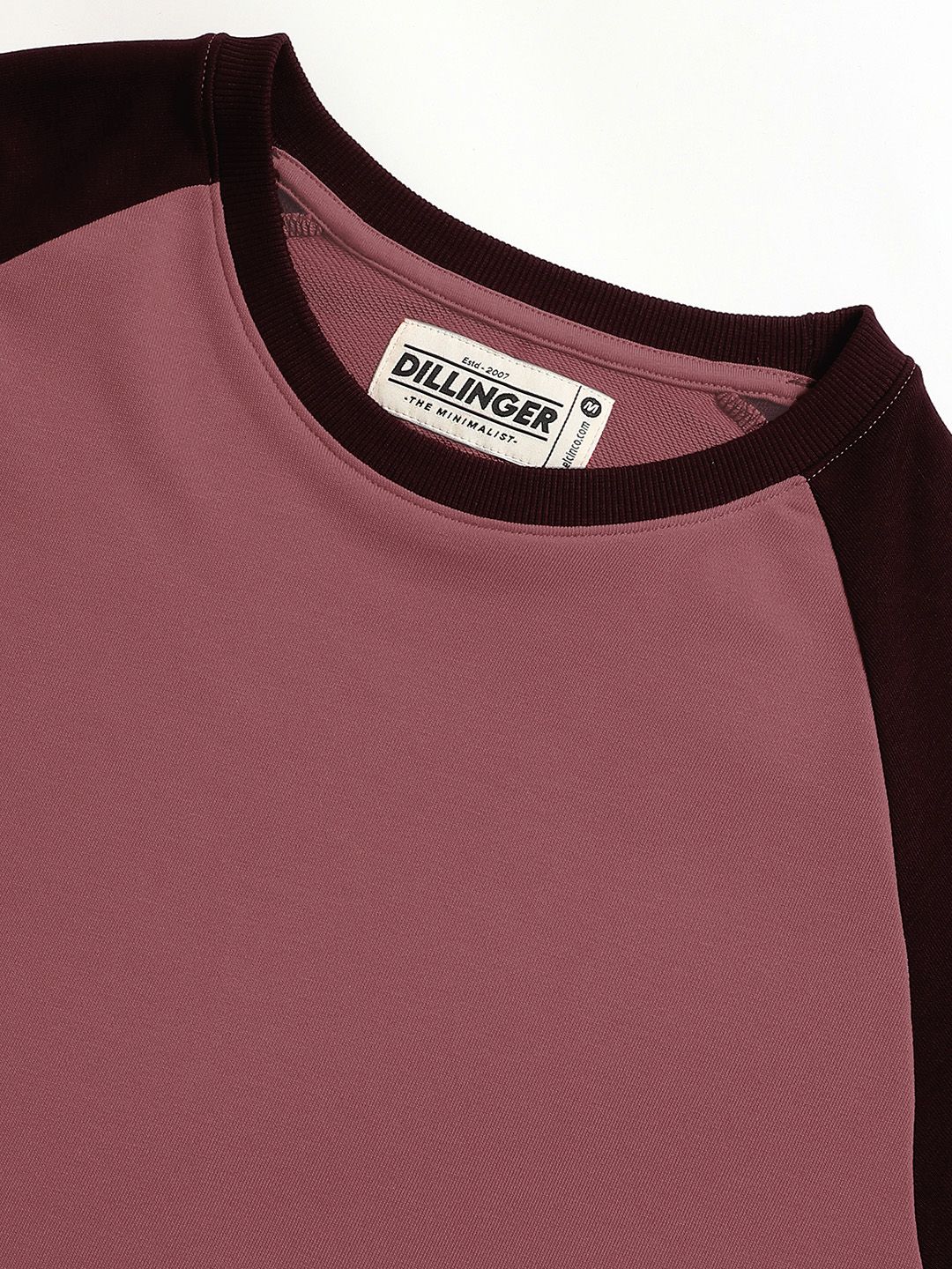 DILLINGER Men Colourblocked Ultra Soft Drapey Cotton Raglan T-Shirt
