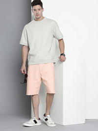 The Indian Garage Co. Men Relaxed Fit Pure Cotton Cargo Shorts