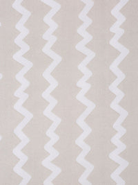 KLOTTHE Beige Chevron Cotton 300 TC Dilengkapi Cadar King Halus dengan 2 Sarung Bantal-98 x 87 inci