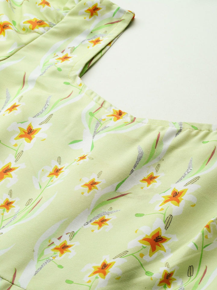 all about you Floral Print Layered Dress