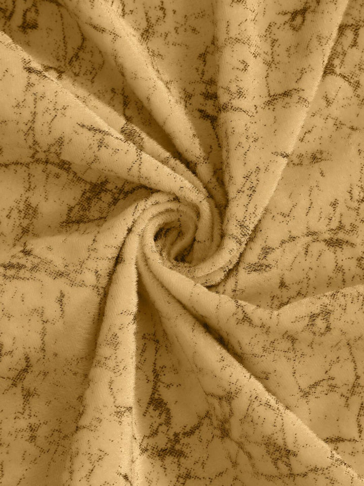 Cortina Orange Set of 2 Abstract Printed Room Darkening Door Curtain