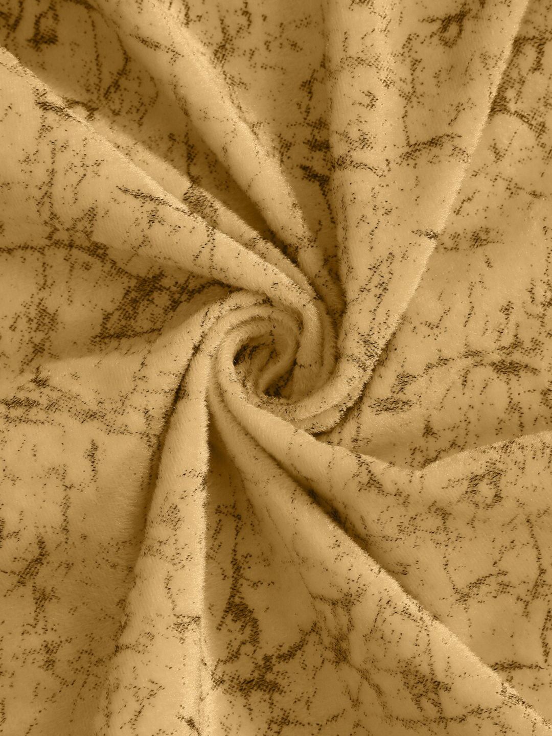 Cortina Orange Set of 2 Abstract Printed Room Darkening Door Curtain