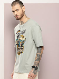DILLINGER Men Graphic Printed Oversized T-shirt