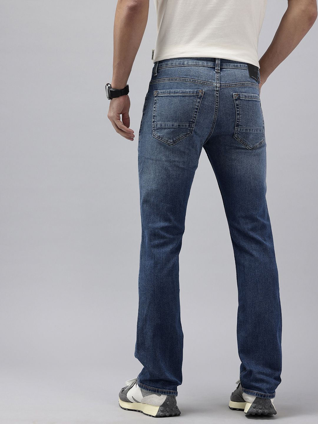 SPYKAR Men Rafter Slash Knee Heavy Fade Stretchable Jeans