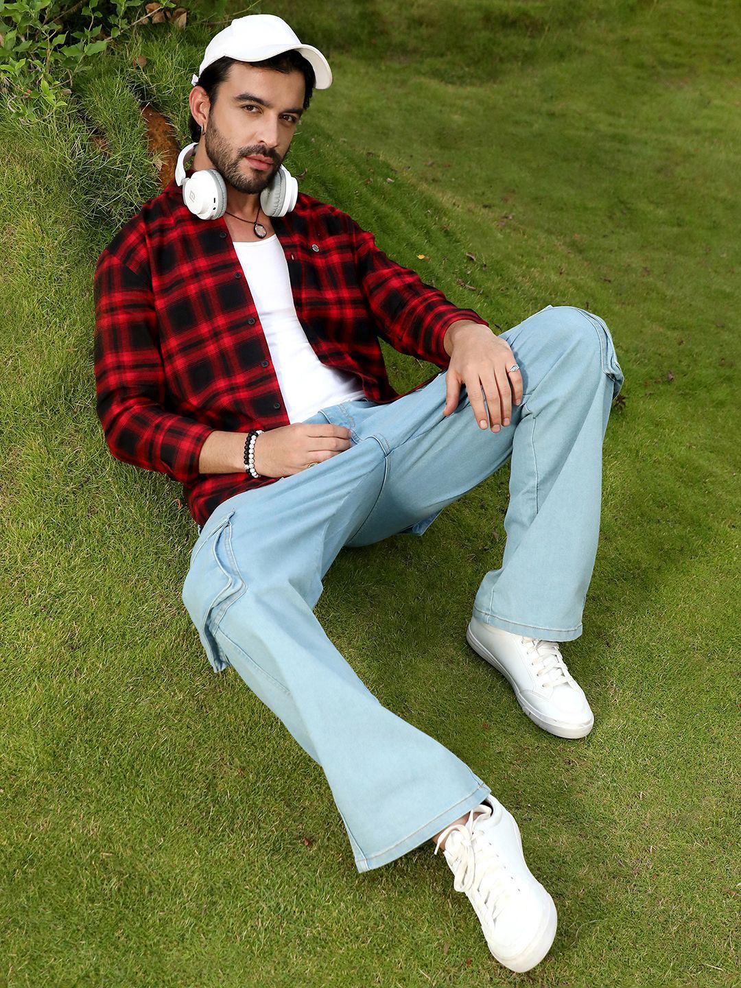 Campus Sutra Men Comfort Checked Cotton Shirt