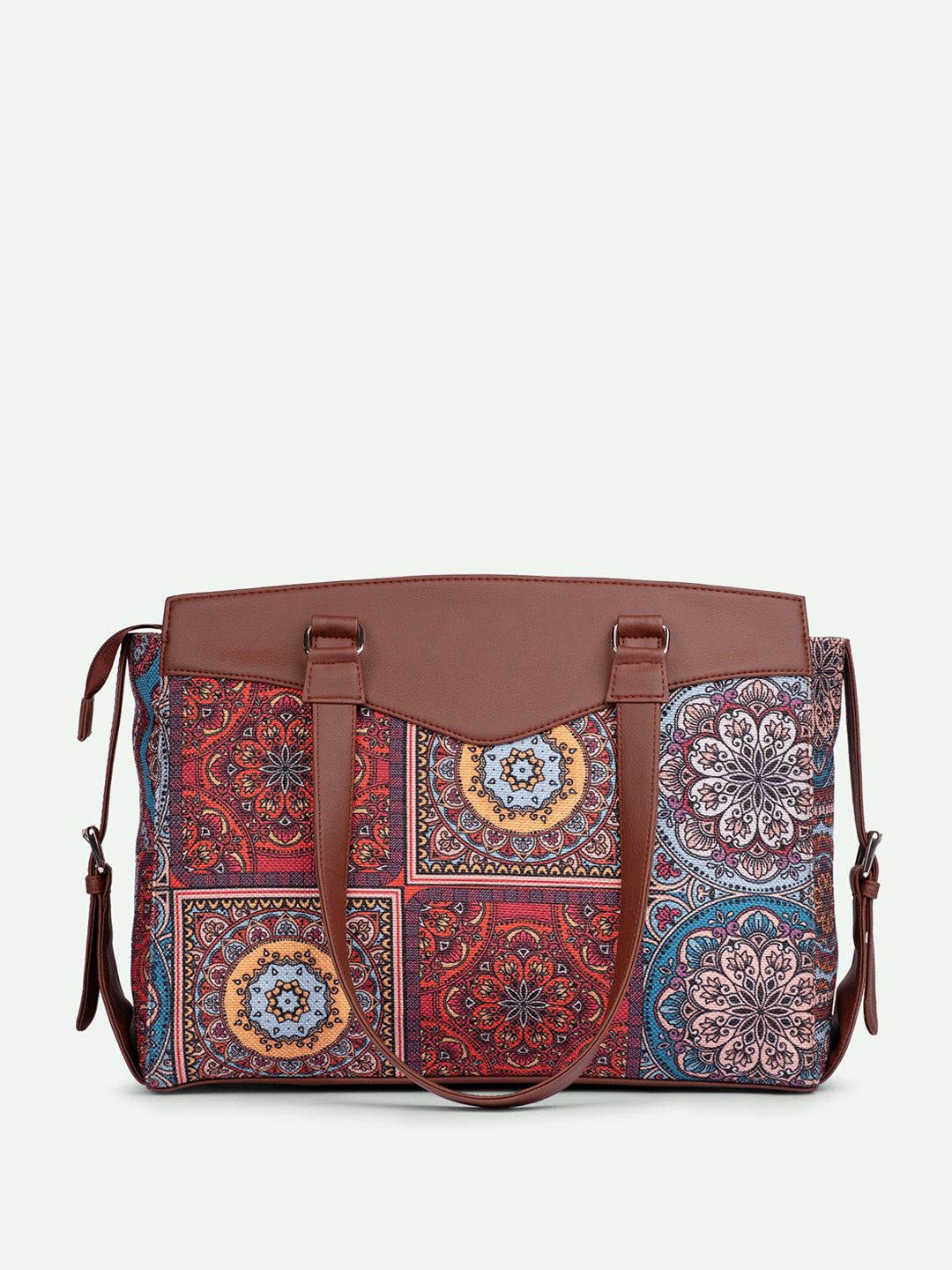ZOUK Mandala Ethnic Motifs Printed Shopper Handheld Bag