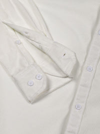 Thomas Scott Men Premium Button-Down Collar Corduroy Cotton Casual Shirt