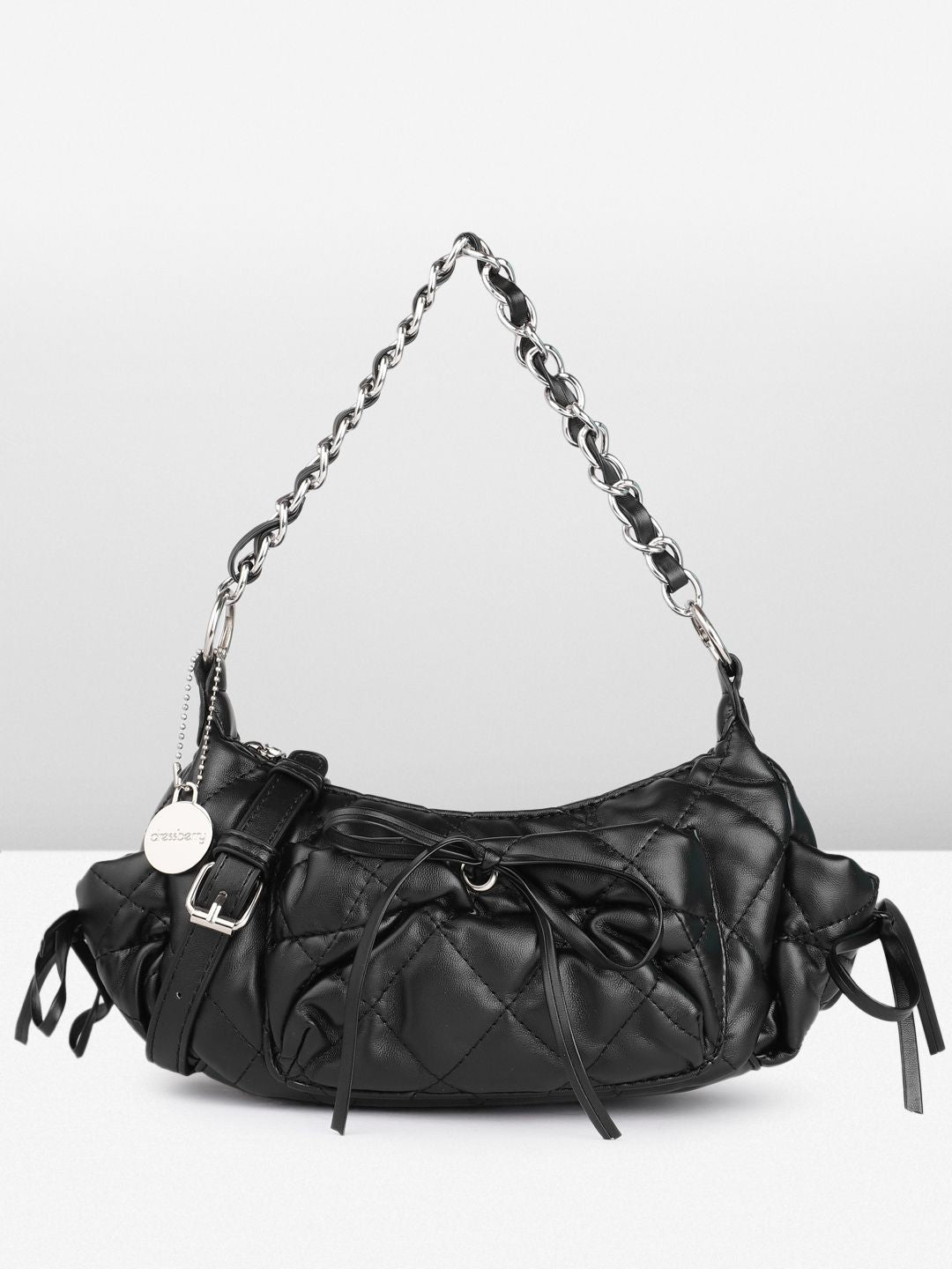 DressBerry Quilted Structured Handheld Bag