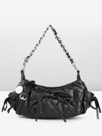 DressBerry Quilted Structured Handheld Bag