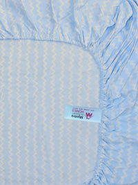 Myntra Elegant Homes Blue 300 TC Single Bedsheet with 1 Pillow Covers
