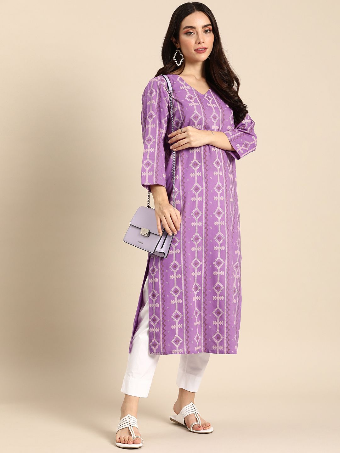 Anouk Ethnic Motifs Printed Kurta